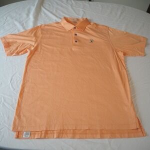 Peter Millar Golf Polo Men's Size Large Winged Foot Golf Club Striped